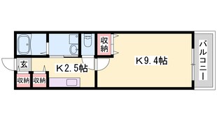 東姫路駅 徒歩9分 1階の物件間取画像